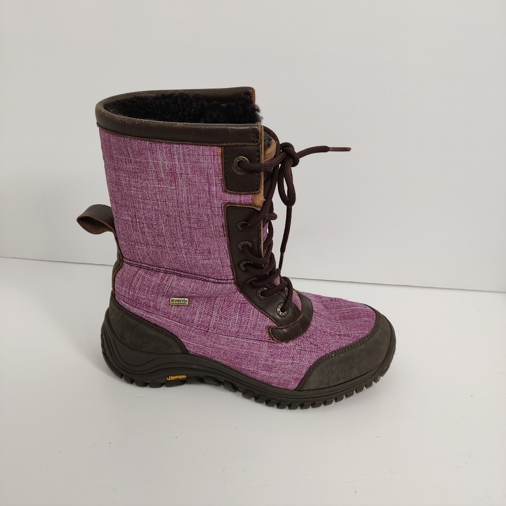 UGG Adirondack II Women's Winter Boots Size US 7 EU 38 Purple & Brown Snow Boots